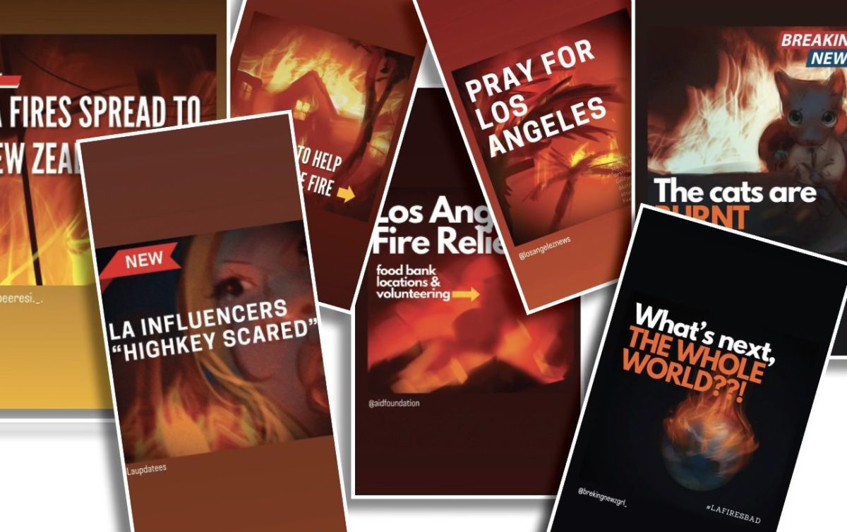 During times of crisis like the L.A. wildfires, people often repost Instagram Stories about news, whether it’s false, exaggerated or true.